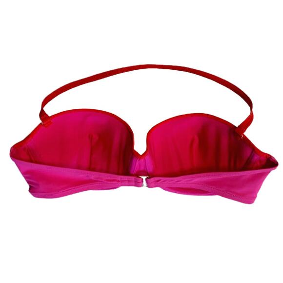 TORY BURCH Bikini Bandeau Laurito Pink Underwire Swimsuit Top | S - Picture 3 of 5